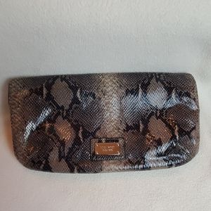Nine West Snake Skin Clutch Purse